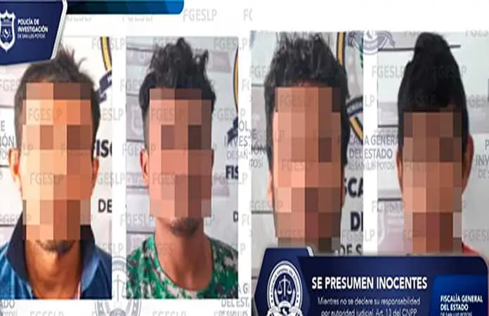 Aprehende FGE a 4 presuntos ladrones