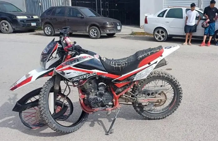 Choque de motos dejó una niña lesionada