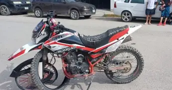 Choque de motos dejó una niña lesionada