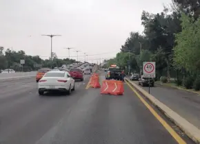 Cierran lateral de Salvador Nava por obra de pavimentación