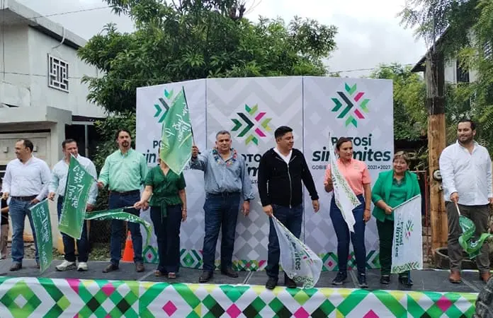 Inauguró Gallardo obra de pavimentación en la calle Haití