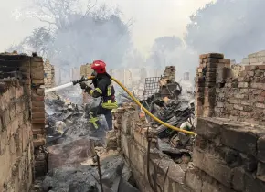 Impactante ataque nocturno en Kiev deja dos muertos