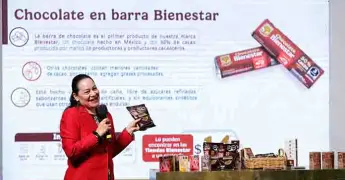 Polémica en redes por el chocolate del bienestar de Claudia Sheinbaum