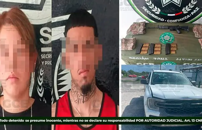 Detectan a pareja armada en Matehuala