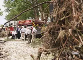 Trump visita las zonas afectadas por inundaciones