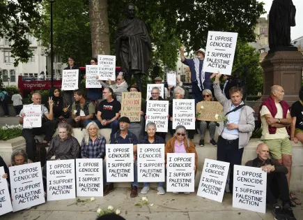 Manifestantes detenidos en Reino Unido por apoyo a Palestine Action tras prohibición