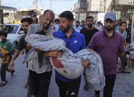 Ataques israelíes en Franja de Gaza dejan al menos 32 muertos, incluidos niños