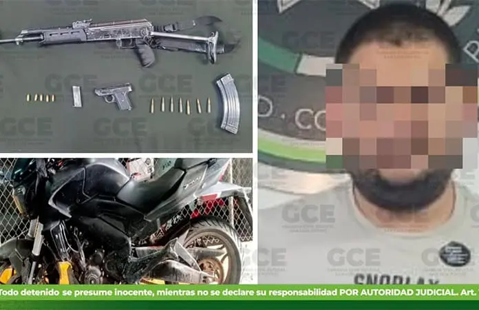 Capturan a un jalisciense con armas y cartuchos