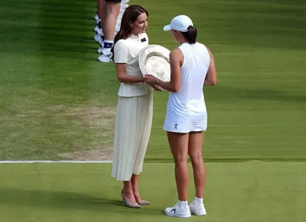 Princesa de Gales entrega el trofeo de Wimbledon