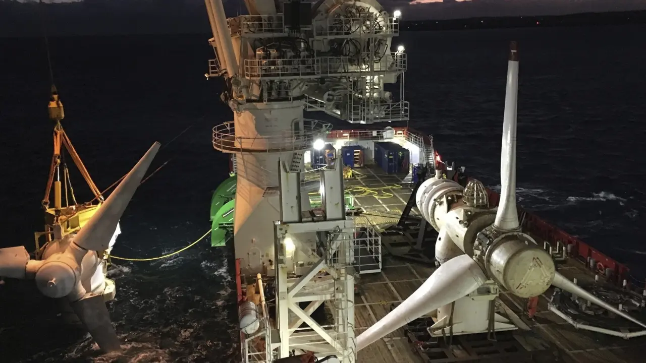 Turbina submarina en Escocia marca récord de durabilidad con energía mareomotriz