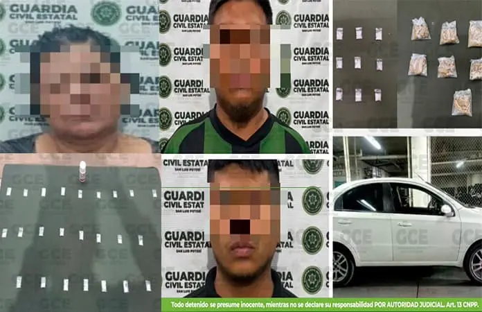 Detienen a “narcos” y aseguran distintas drogas