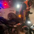 Motociclista resulta herido en un accidente vial 