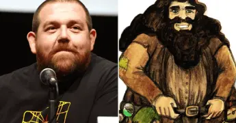 Nick Frost se transforma en Hagrid para la serie de Harry Potter