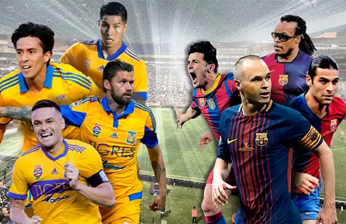 Partido de leyendas entre Tigres y Barcelona