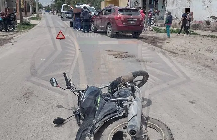 Un herido, saldo de choque en Mexquitic
