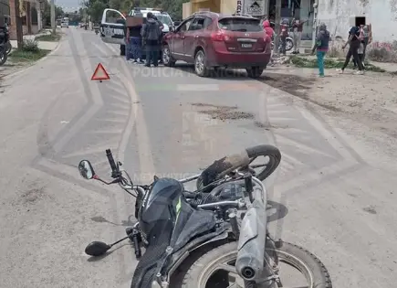 Un herido, saldo de choque en Mexquitic
