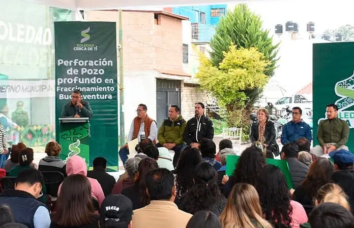 Inicio de obra del pozo en Soledad.