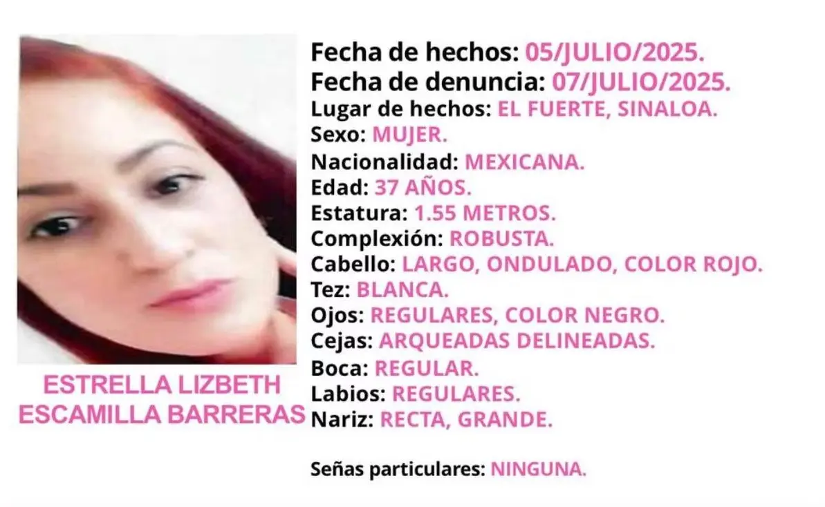 Confirman identidad de Estrella Lizbeth, mujer hallada calcinada en El Fuerte