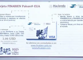 Ya opera tarjeta FinaBien en EU; paisanos pueden transferir sin arancel