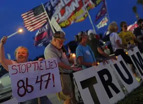 Trump enfrenta la furia