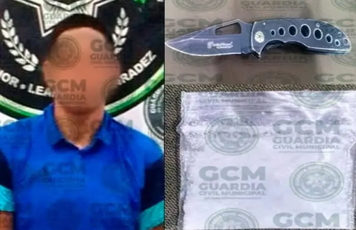 Cae presunto ladrón al atracar una tienda