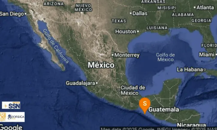Sismo de magnitud 4.3 sacude Chiapas; sin daños reportados