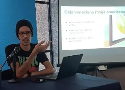 Montaje de obra artística, con Franco Alfaro
