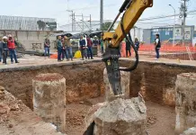 Supervisa Gallardo construcci&oacute;n de puente en Circuito Potos&iacute;