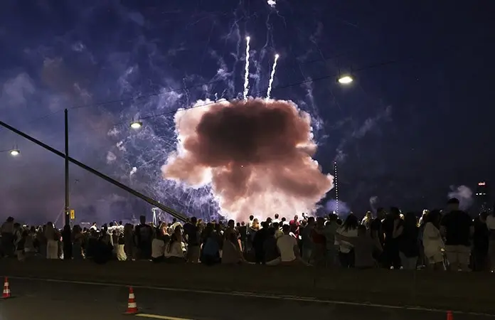 De terror: Explotaron los fuegos artificiales
