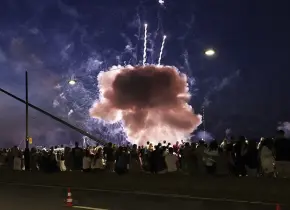 De terror: Explotaron los fuegos artificiales