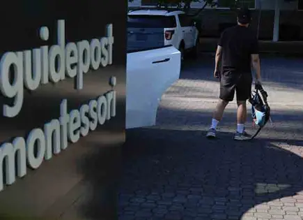 Violento arresto de un padre en una escuela