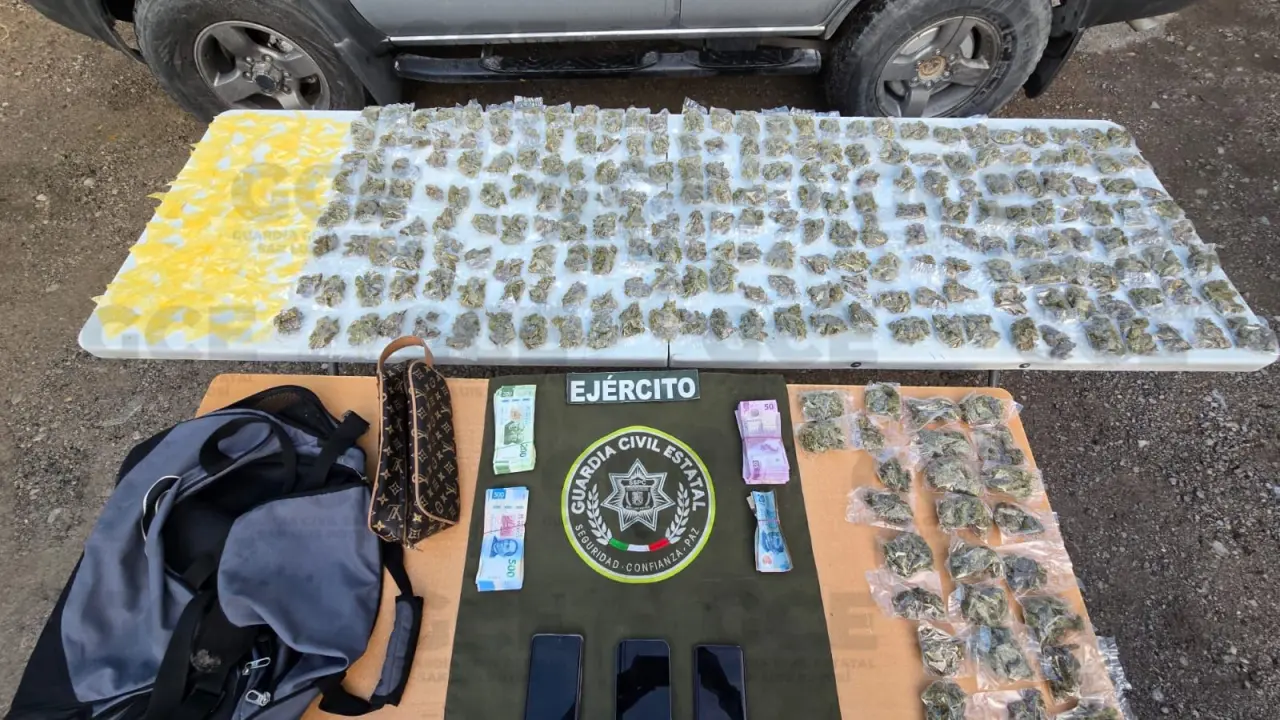 Detenidos tres por narcomenudeo en San Vicente Tancuayalab