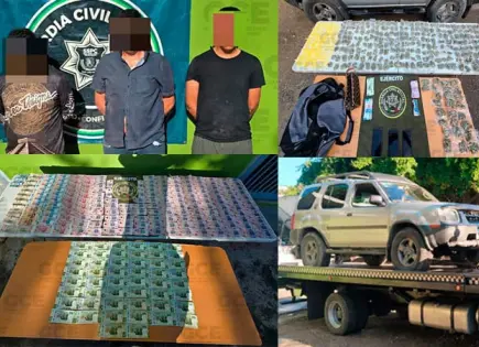 Detiene la GCE a 3 por presunto narcomenudeo