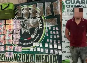 En Rioverde, atrapan a supuesto narcomenudista