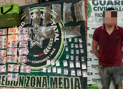 En Rioverde, atrapan a supuesto narcomenudista