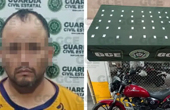 Aseguran a un individuo con “cristal” en Pozos