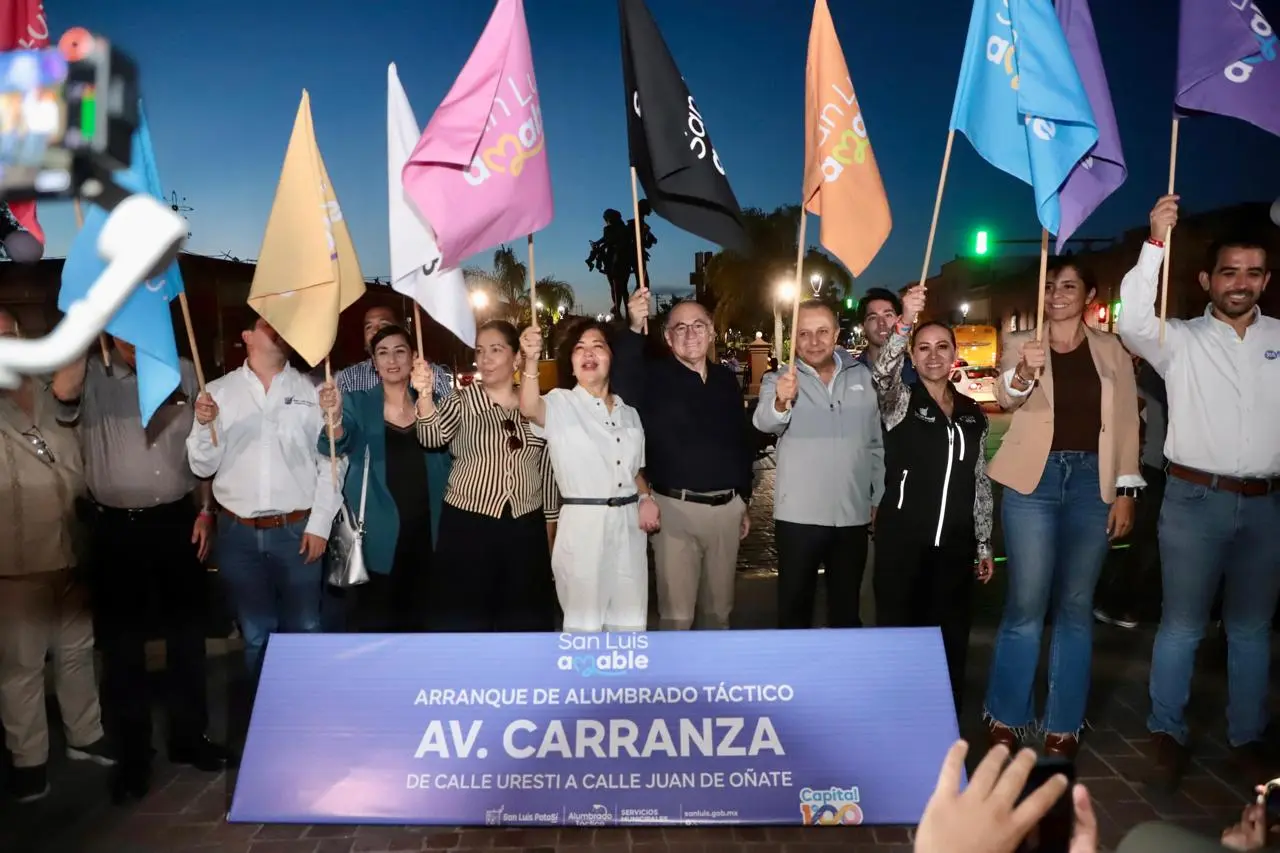 Inicia programa de alumbrado táctico en avenida Carranza