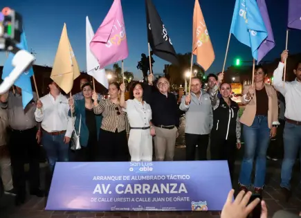 Inicia programa de alumbrado táctico en avenida Carranza