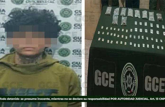 Joven andaba vendiendo droga en Villa de Pozos