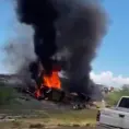 Mueren 2 traileros en aparatoso accidente