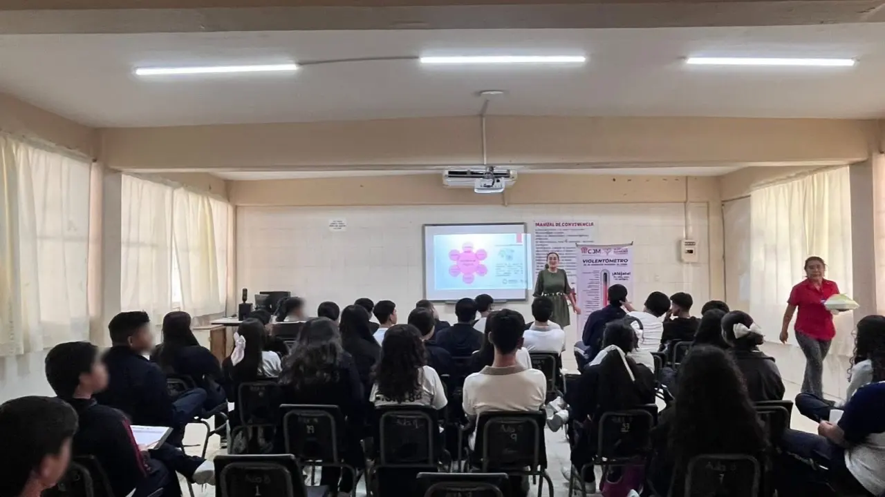 Explican Ley Olimpia en secundaria.