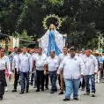 Llevan en peregrinación a Virgen de la Asunción