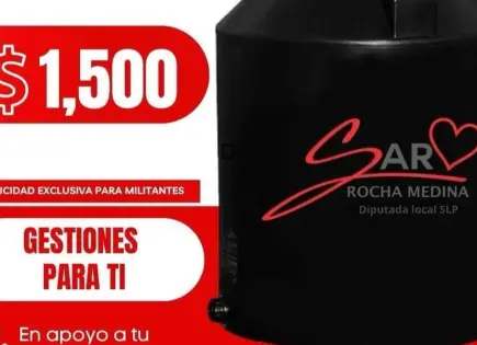 Ahora es Sara Rocha: se promociona en apoyos del PRI