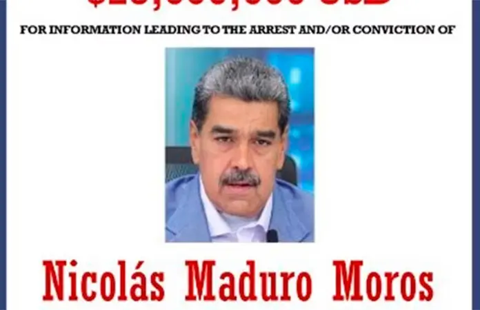 DEA ofrece recompensa por captura de Nicolás Maduro