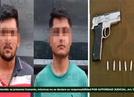 GCE detiene a dos jóvenes con un arma de fuego