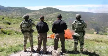 Incinera FGR drogas incautadas en operativos