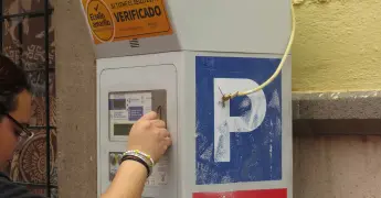 Sin funcionar, cerca de 10 parquímetros