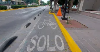 Sí se utiliza la ciclopista de Carranza