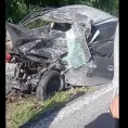 VIDEO | Aparatoso choque en carretera Rioverde–San Luis