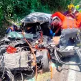 VIDEO | Dos muertos, saldo de choque de frente